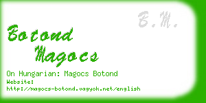 botond magocs business card